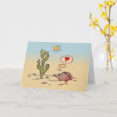 Porcupine Love kaart (Gele Bloem)