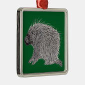 Porcupine Metalen Ornament (Rechts)