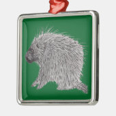 Porcupine Metalen Ornament (Links)