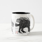 Porcupine-mok Tweekleurige Koffiemok (Voorkant rechts)