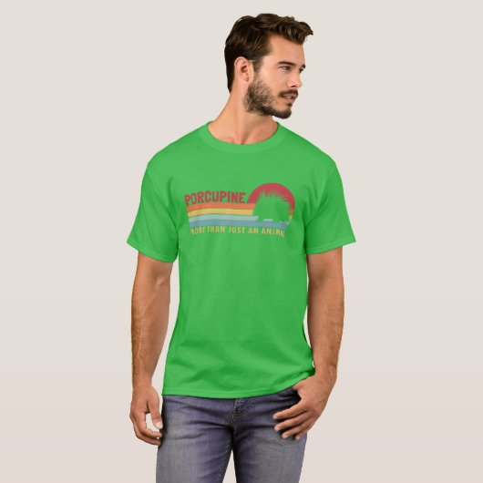 Porcupine more than an Animal Spiked Animal Lover  T-shirt (Voorkant volledig)