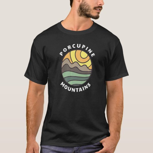 Porcupine Mountains Michigan MI Porkies Vacation S T-shirt (Voorkant)