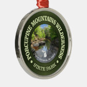 Porcupine Mountains Wilderness SP Metalen Ornament (Rechts)