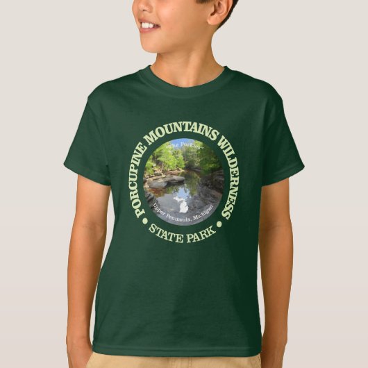 Porcupine Mountains Wilderness SP T-shirt (Voorkant)