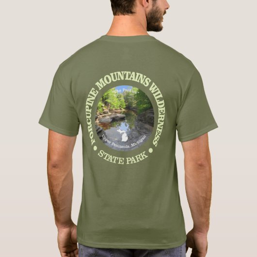 Porcupine Mountains Wilderness SP T-shirt (Achterkant)