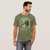 Porcupine Mountains Wilderness SP T-shirt (Voorkant volledig)