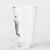 Porcupine niet aanraken! glas (Links)