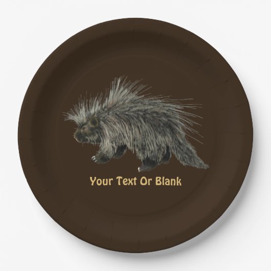 Porcupine Papieren Bordje (Voorkant)