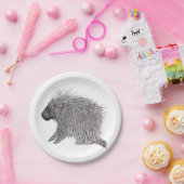 Porcupine Papieren Bordje (Feest)