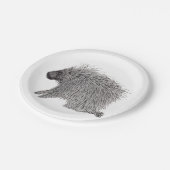 Porcupine Papieren Bordje (Gekanteld)
