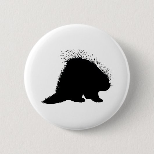 Porcupine Ronde Button 5,7 Cm (Voorkant)