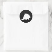 Porcupine Ronde Sticker (Tas)