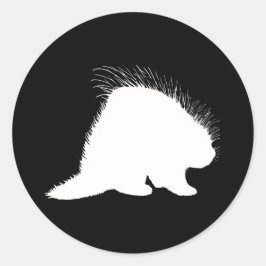 Porcupine Ronde Sticker