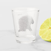 Porcupine Shot Glas (Achterkant)