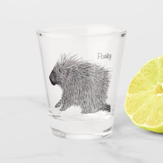 Porcupine Shot Glas (Voorkant)