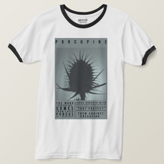 PORCUPINE T-SHIRT (Design voorkant)