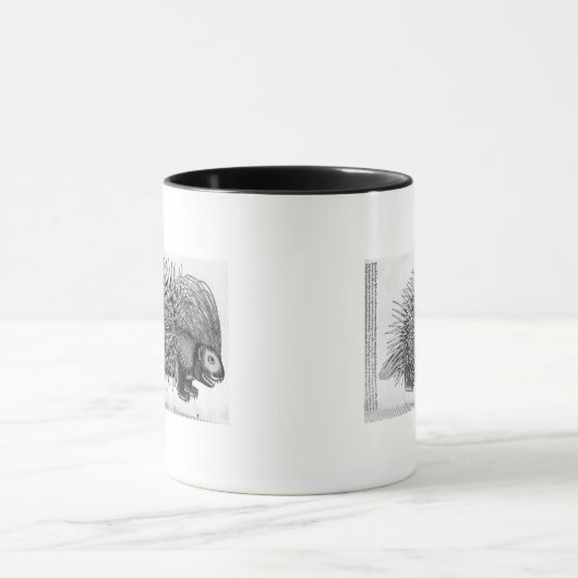 Porcupine uit 'Historia Animalium' Mok (Midden)