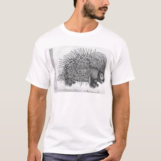 Porcupine uit 'Historia Animalium' T-shirt (Voorkant)