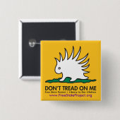 PorcupineGadsden Button (Voorkant /achterkant)