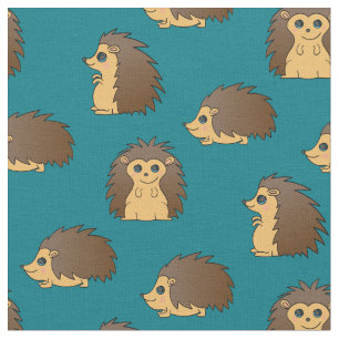 Porcupines Cute Egels Cartoons Stof