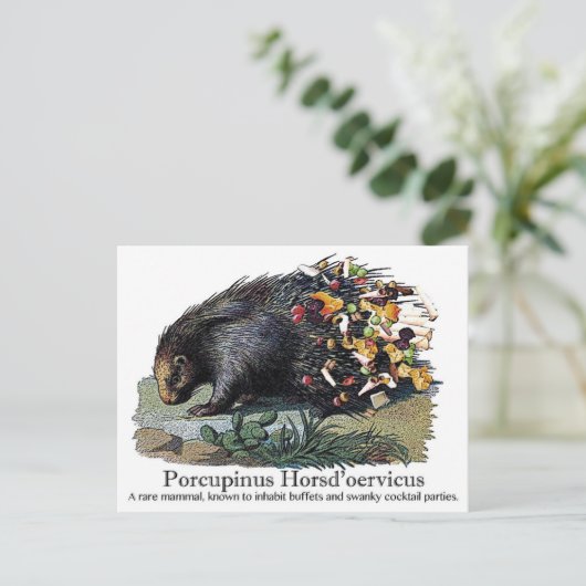 Porcupinus Hoerd'oervicus Briefkaart (Staand voorkant)