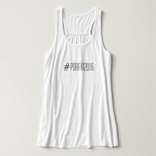 #PorFín2016 Stroomopraster achterbank Tanktop (Design voorkant)