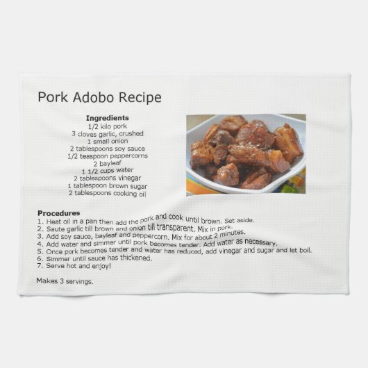 Pork Adobo Recipe Theedoek (Horizontaal)