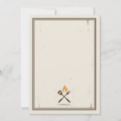 Pork BBQ-uitnodigingen Kaart (Achterkant)