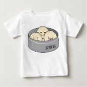 Pork Bun dim sum Chinees ontbijt gestoomd bq bun (Voorkant)