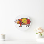 Pork Butcher Chart (2) Ronde Klok (Huis)