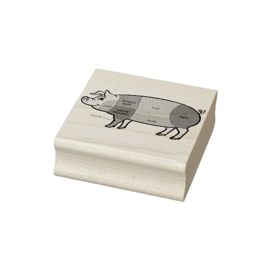 Pork Butcher Chart (2) Rubberstempel (Stempel)