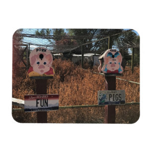 Pork Chop, Fun Pigs, Idaho Funny Signs Magneet