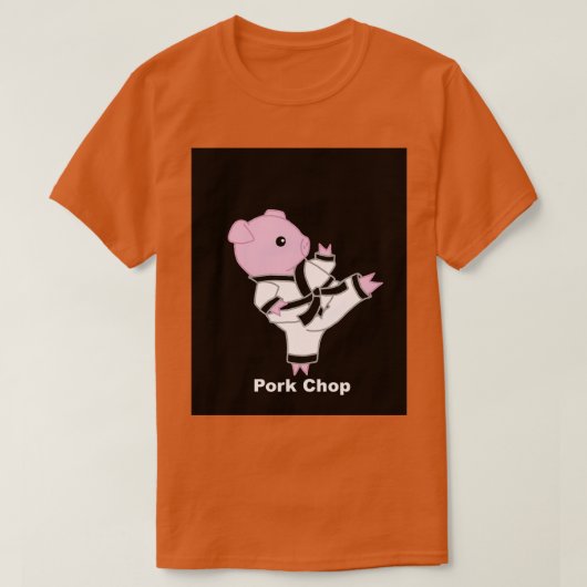 Pork Chop versie 2 Grafisch TShirt (Design voorkant)