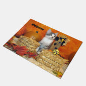 Pork Chop's Herfst Doormat - Cute Cat Pic for Autu Deurmat (Schuin)