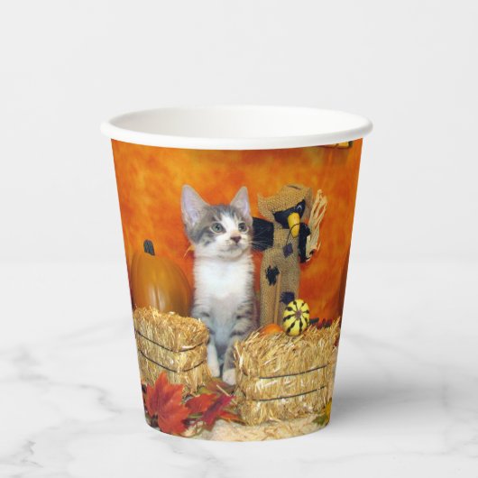 Pork Chop's Thanksgiving - Kat Paper cup Papieren Bekers (Voorkant)