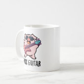 Pork Guitar Funny Rock Guitar Pig Pun Koffiemok (Voorkant links)
