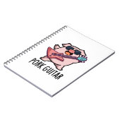 Pork Guitar Funny Rock Guitar Pig Pun Notitieboek (Linkerzijde)