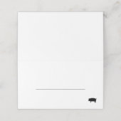 Pork Meal Option Wedding Plaatskaartje (Buitenkant ongevouwen)