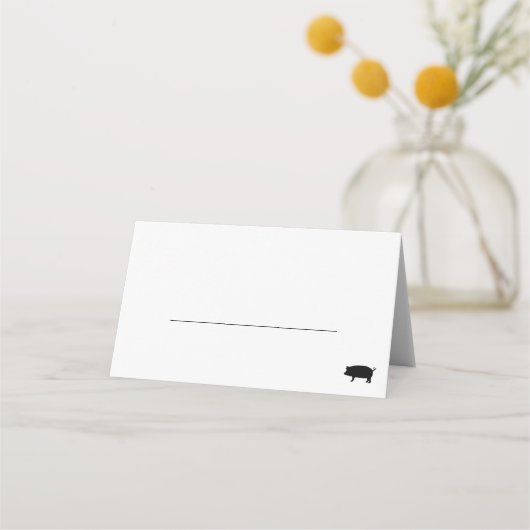 Pork Meal Option Wedding Plaatskaartje (Voorkant)