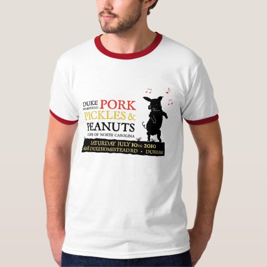Pork, Pickles & Peanuts Festival 2010 T-shirt (Voorkant)