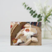 Pork pita sandwich briefkaart (Staand voorkant)