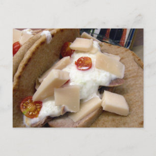 Pork pita sandwich briefkaart