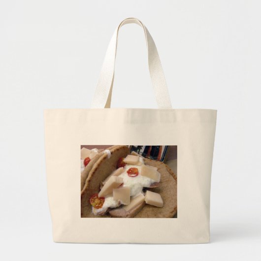Pork pita sandwich grote tote bag (Voorkant)
