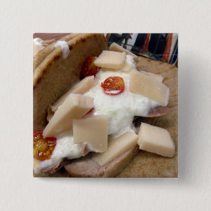 Pork pita sandwich vierkante button 5,1 cm