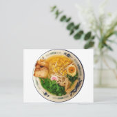 Pork Ramen Noodle Soup Briefkaart (Staand voorkant)