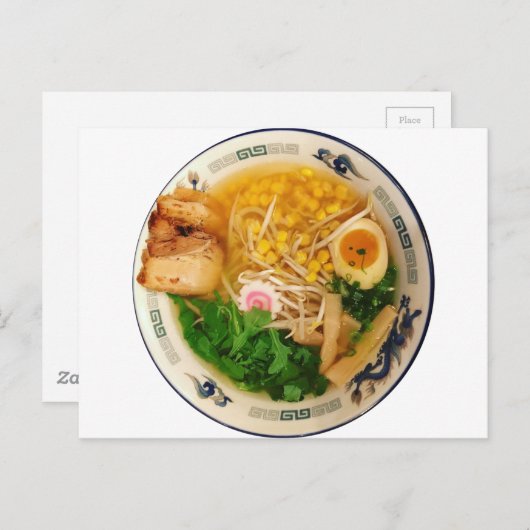 Pork Ramen Noodle Soup Briefkaart (Voorkant / Achterkant)
