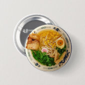 Pork Ramen Noodle Soup Ronde Button 5,7 Cm (Voorkant /achterkant)