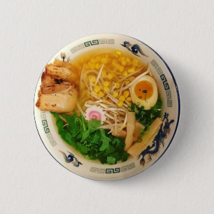 Pork Ramen Noodle Soup Ronde Button 5,7 Cm