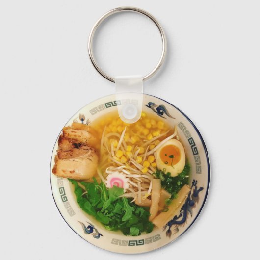 Pork Ramen Noodle Soup Sleutelhanger (Voorkant)