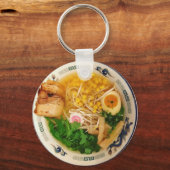 Pork Ramen Noodle Soup Sleutelhanger (Voorkant)